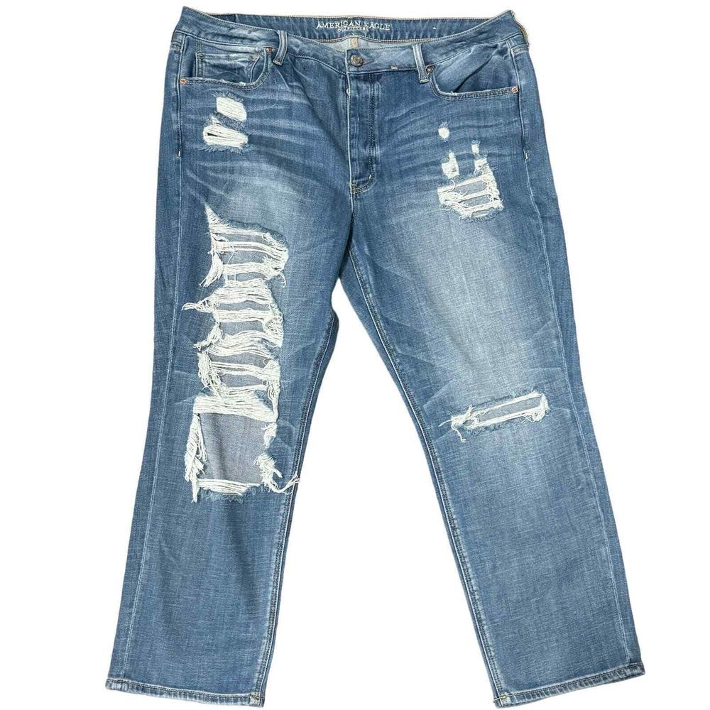 American Eagle Jeans Womens 18 Shortโ Tomgirl Baggy Distressed
